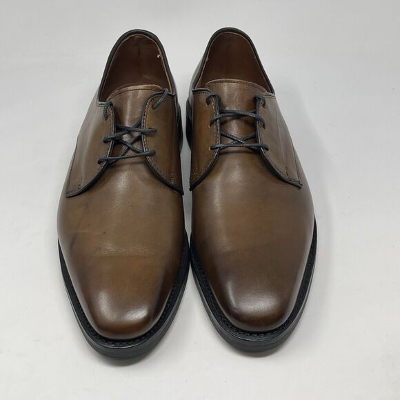 Allen Edmonds Fort Collins Plain Toe Derby Shoes Mens 9.5 D Brown Leather Dress main image 13